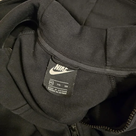 Nike - Sportswear Cotton-Blend Tech-Fleece Zip-Up Hoodie - Black - Picture 11 of 11
